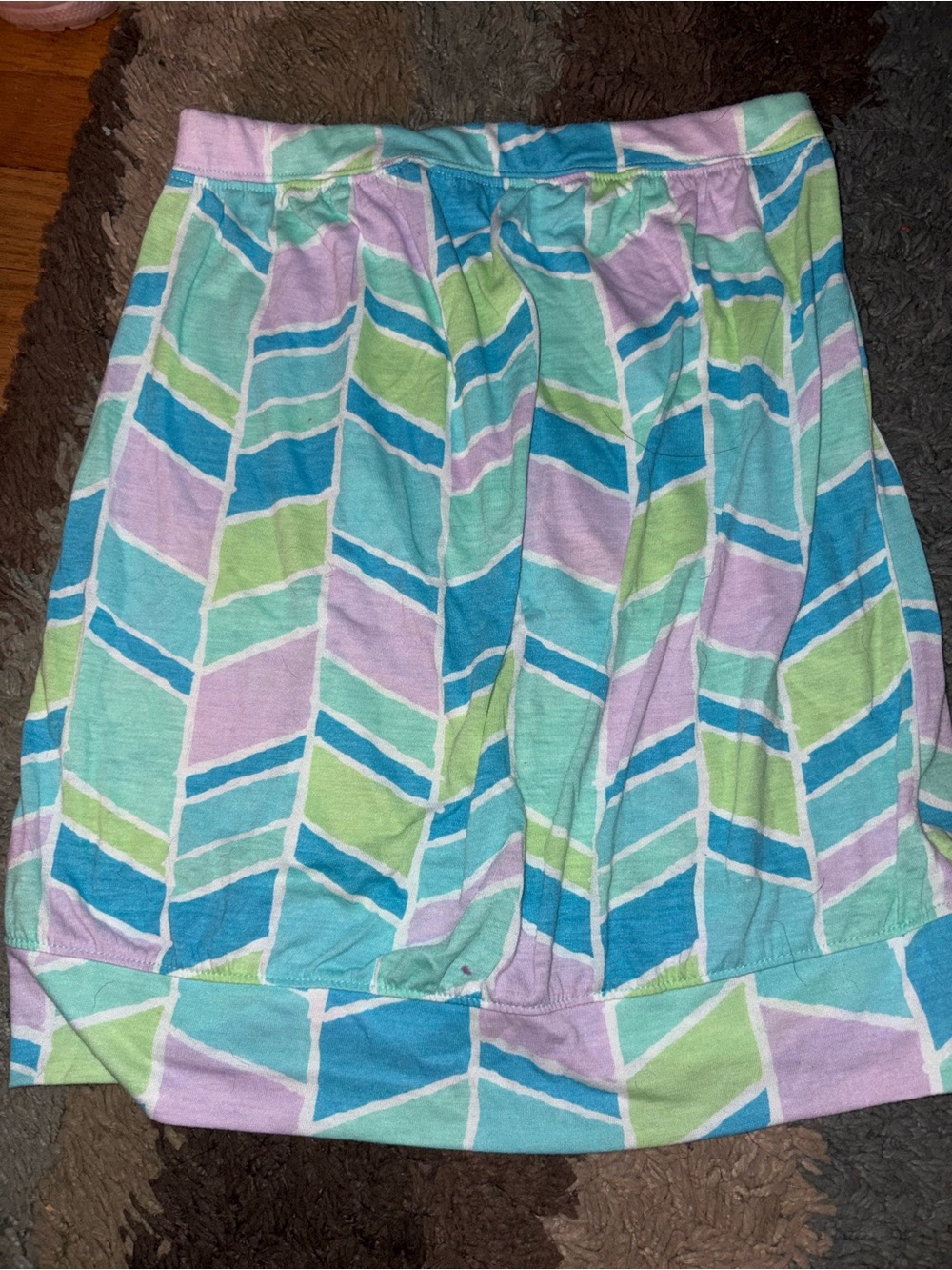 SO Pastel Chevron Print Tube Top
